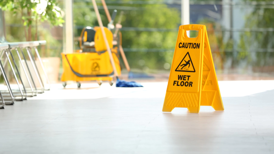 wet floor after cleaning portland tn